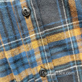 Camicia invernale a maniche lunghe spazzolata in twill di cotone personalizzato 100%